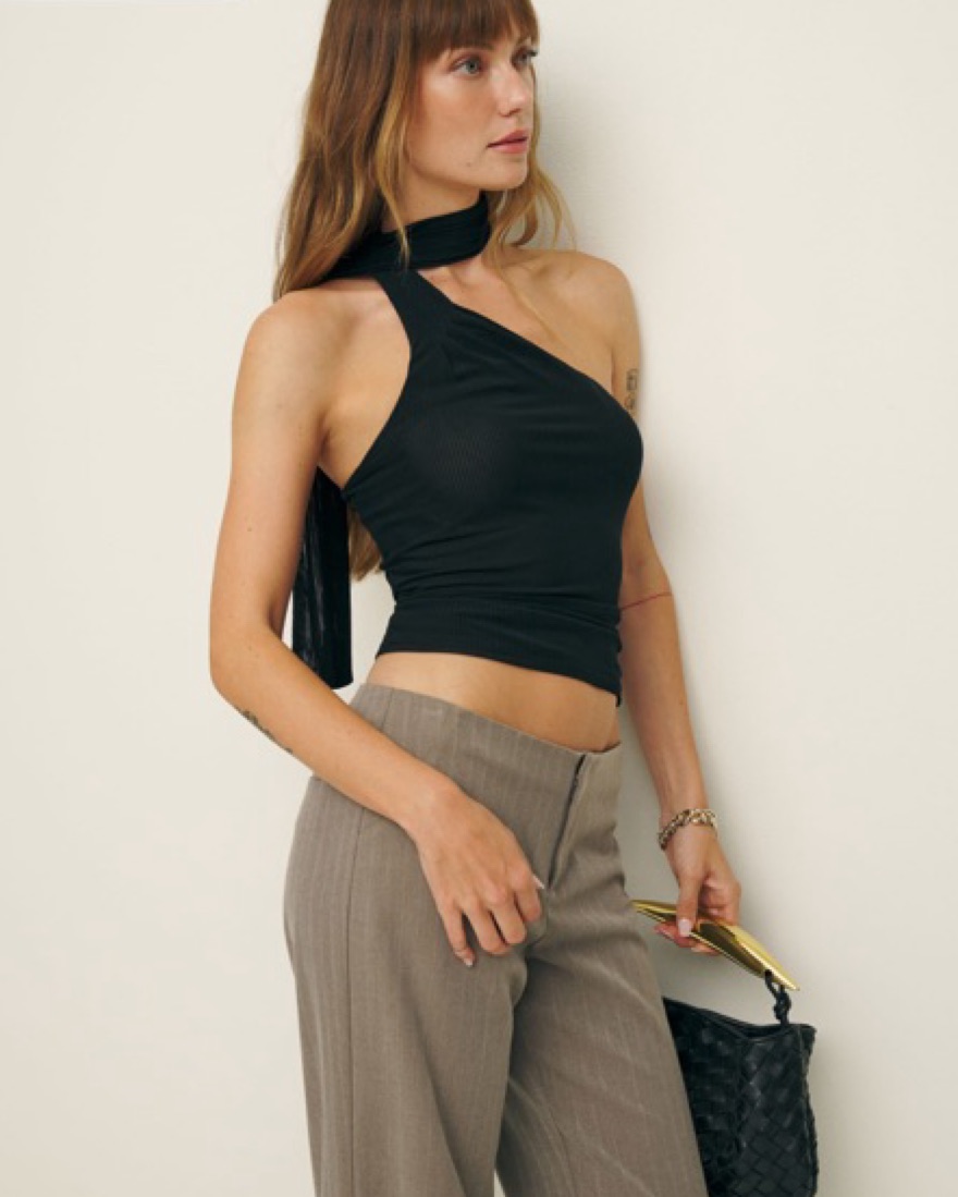 Reformation Black Sophie Knit Top - Image 2