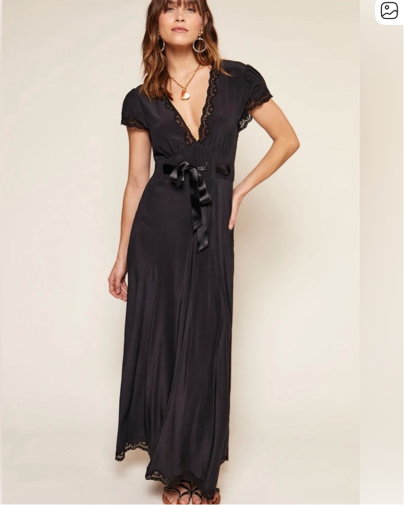 Rixo x Ciao Lucia Marlice Dress Black by Rixo - Pickle