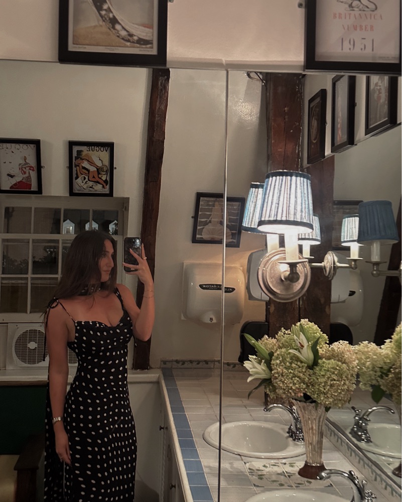 LPA Giulia Polka Dot Maxi Dress by LPA - Pickle