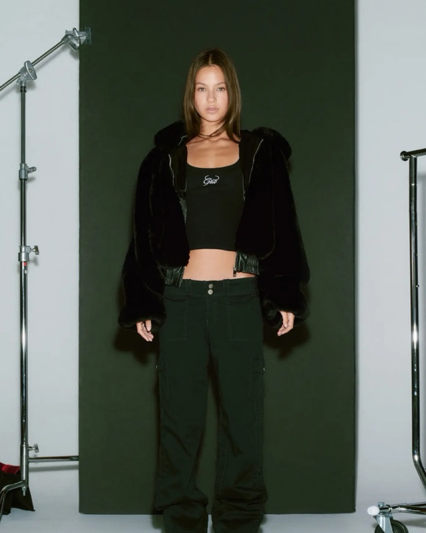 I.AM.GIA 717 Black Faux Fur Hooded Coat by I AM GIA - Pickle