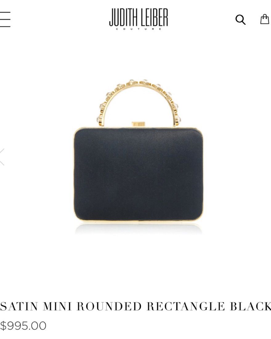 Judith Leiber ブラック パーティーバッグ Judith Leiber Black Satin Bow Envelope