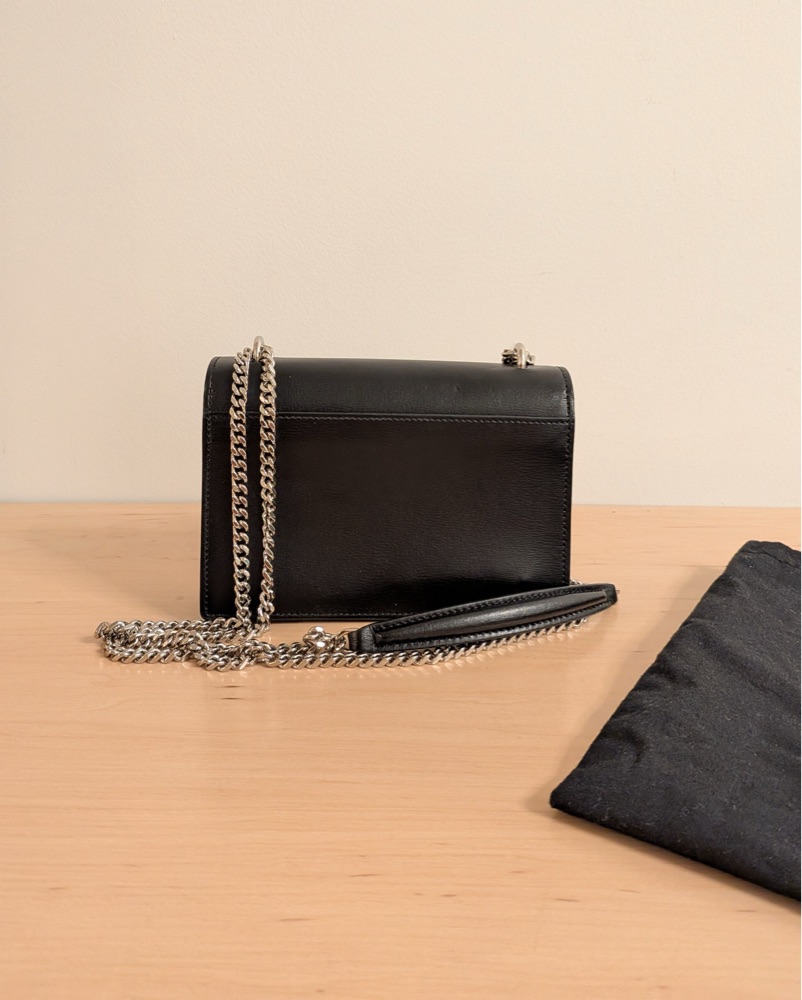 YSL Sunset Chain Wallet Flap Bag – Black by Yves saint laurent