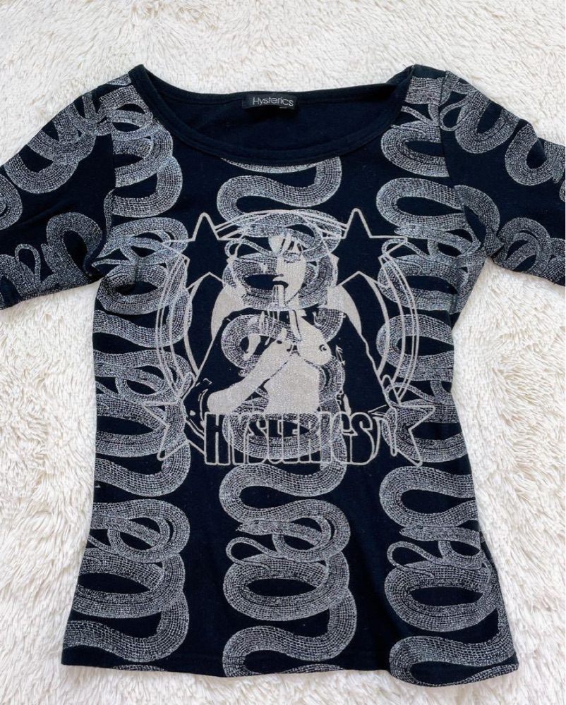 Hysteric Glamour Black Silver Snake Top by Hysteric Glamour - Pickle