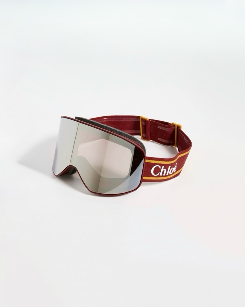$455 Chloe Ski Goggles Burgundy by Chloe - Pickle