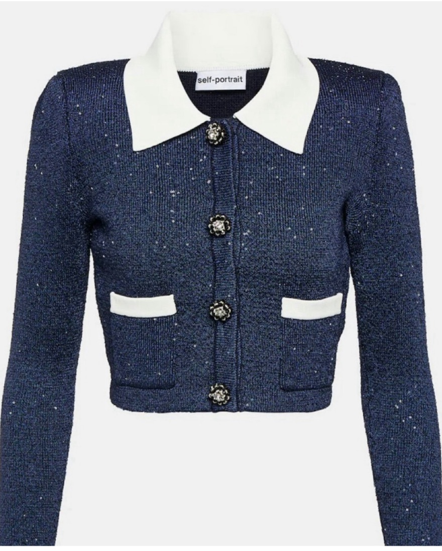 Self Portrait Cardigan by Self Portrait - Pickle