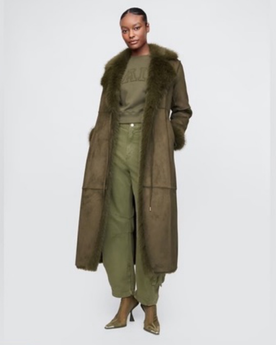 Cult Gaia X Gap Vegan Coat Size Small by Cult Gaia - Pickle