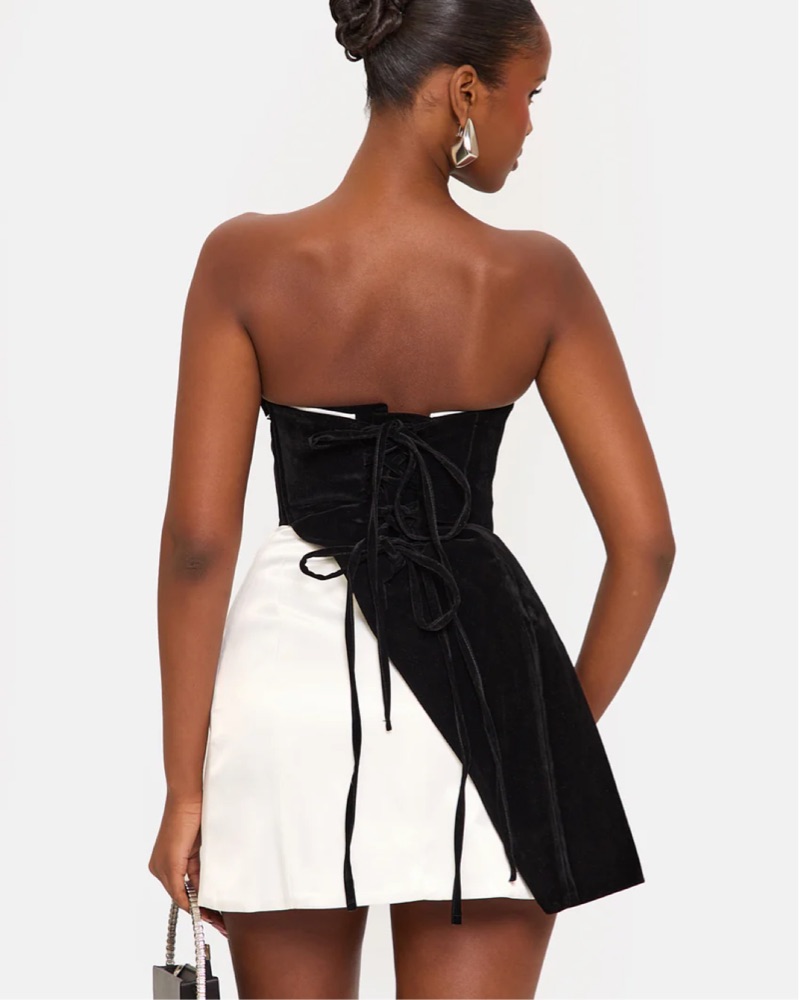 Murci Perla Velvet Satin Dress by Murci - Pickle