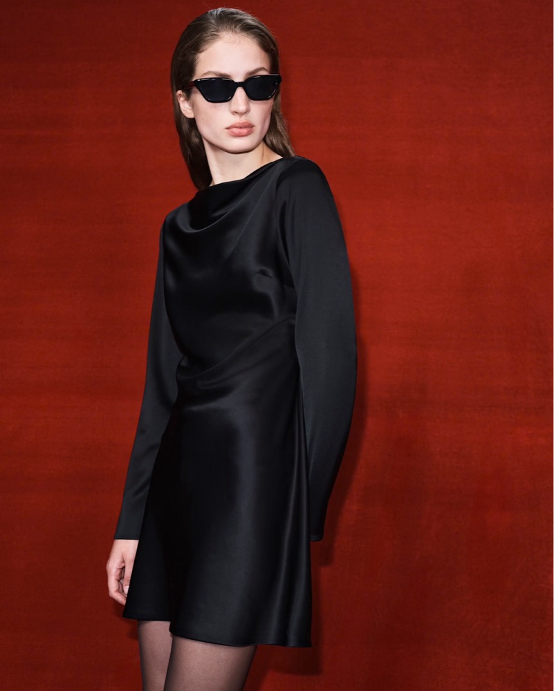 Choreo Satin Dress by Aritzia - Pickle