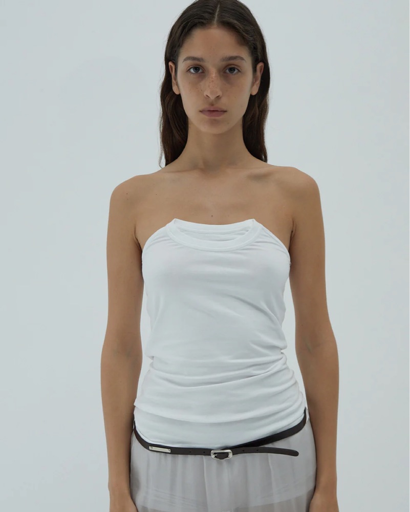 Paloma wool white Folded Crew size small by Paloma Wool - Pickle