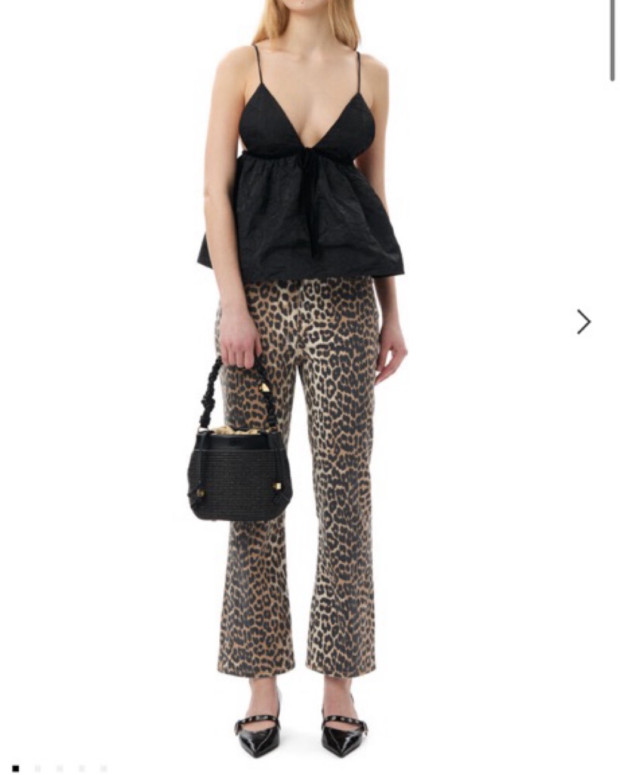 Ganni Leopard Jeans by Ganni - Pickle