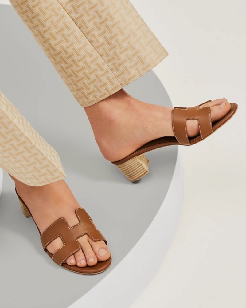 Hermes Oasis Sandal by Hermes - Pickle