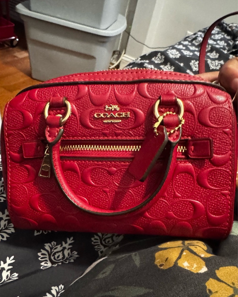 Luxurious Red Coach Satchel Bag by Coach - Pickle