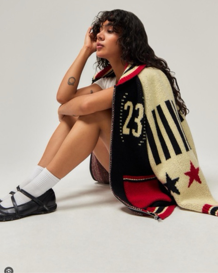 Jaded London Star Sweater by Jaded London - Pickle
