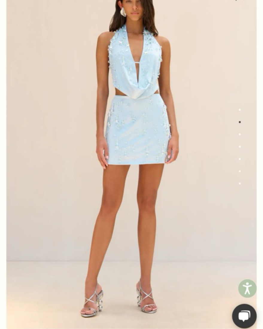 Cult Gaia Issey Dress In Hydrangea by Cult Gaia - Pickle
