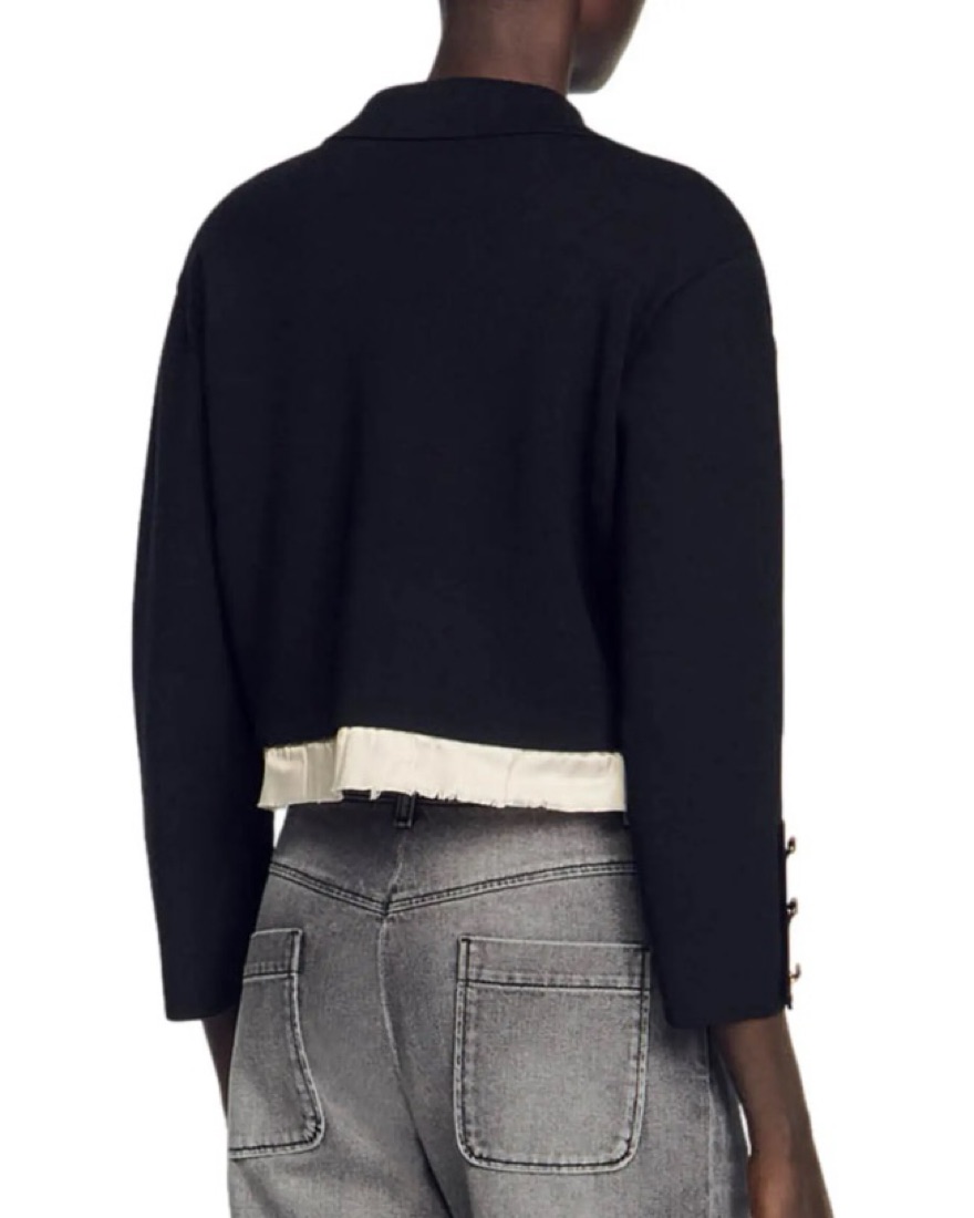 Sandro Black Jacket / Cardigan by Sandro - Pickle