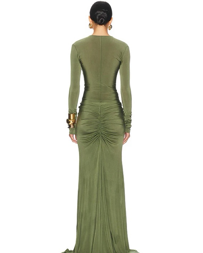 green clothing GREENCLOTHING×DEELUXE 美品 Helsa Natasha Dress by Helsa - Pickle