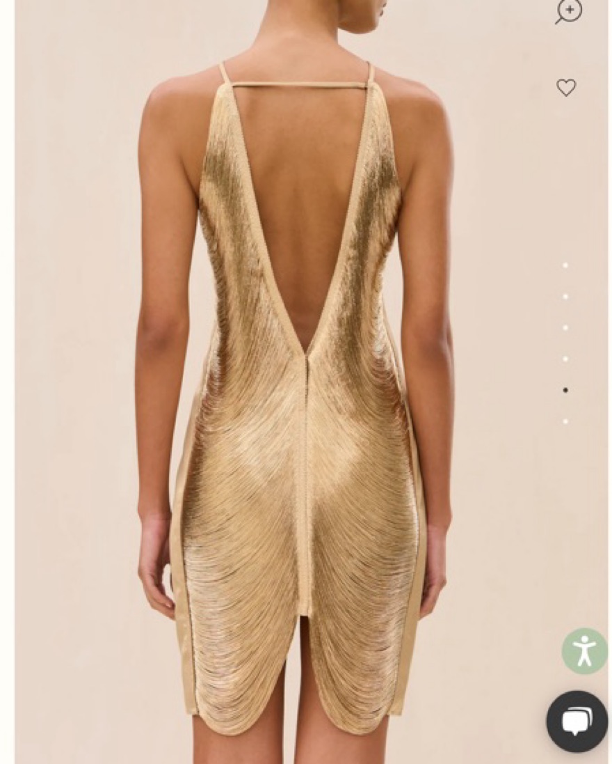 Gold Cult Gaia Mara Dress by Cult Gaia - Pickle