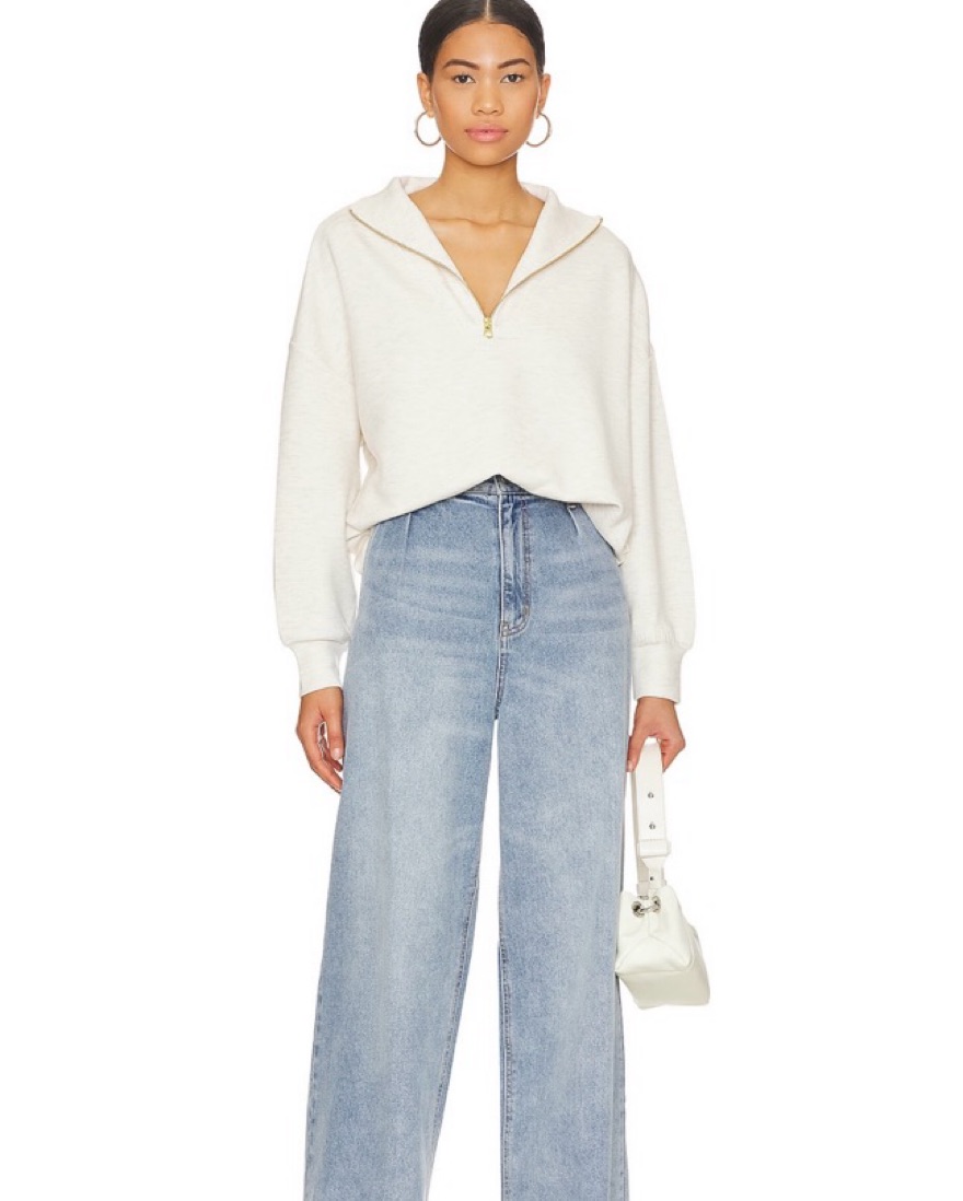 Varley Hawley Half-Zip Sweatshirt by Varley - Pickle