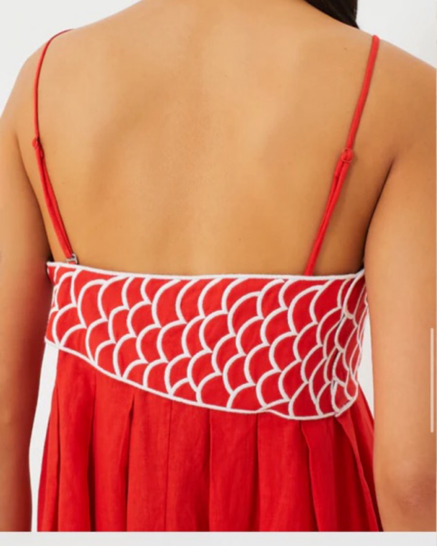 Farm Rio Red Fish Maxi Dress by Farm Rio - Pickle
