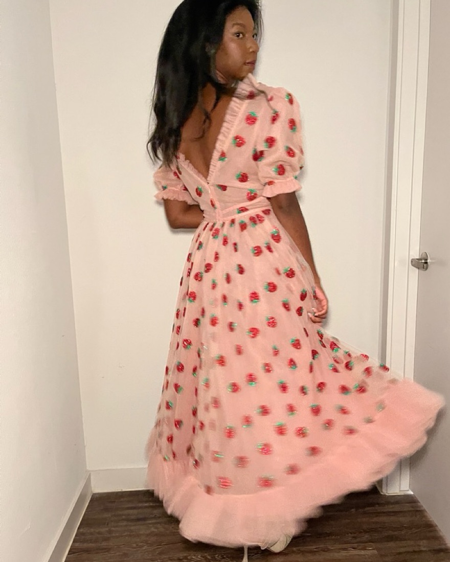 Viral Strawberry dress by Lirika Matoshi - Pickle