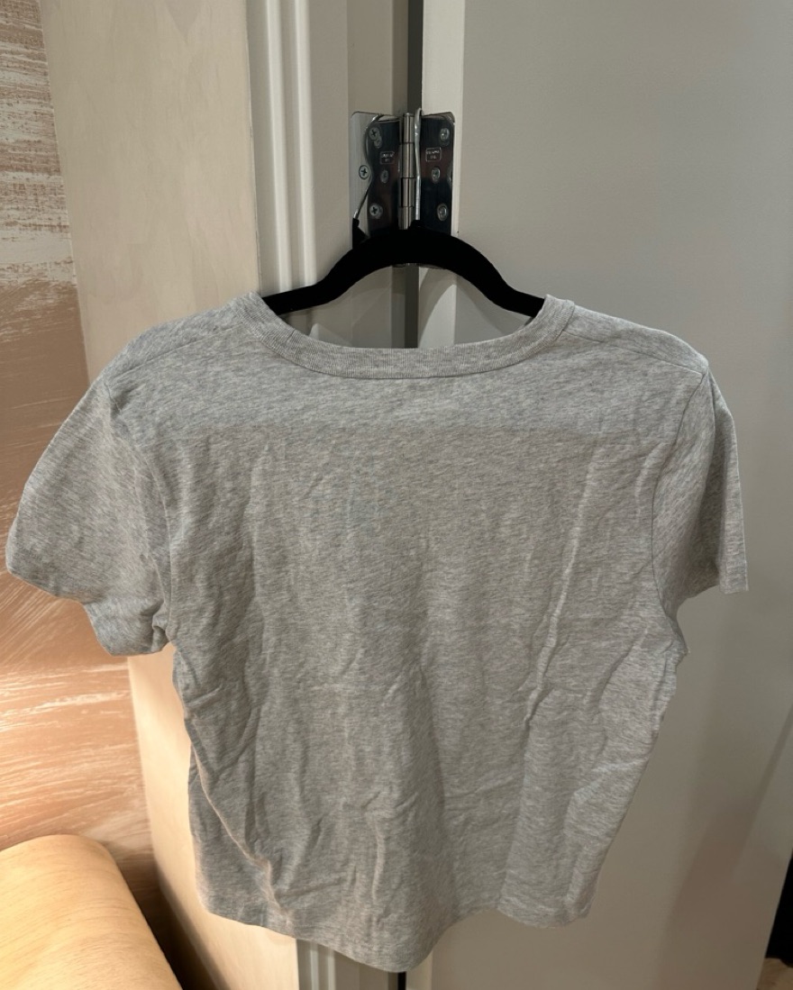 Alexander Wang (アレキサンダーワン) ピグメントTEE  グレー L alexanderwang（アレキサンダー・ワン） Chrome Graphic T-Shirt