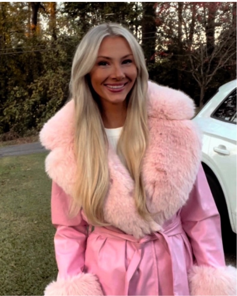 Show Me Your Mumu Pink Coat Size Small by Show Me Your Mumu - Pickle