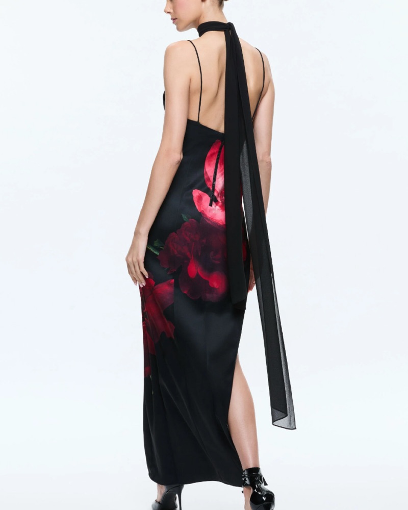 Alice + Olivia Monika Maxi Dress by Alice & Olivia - Pickle