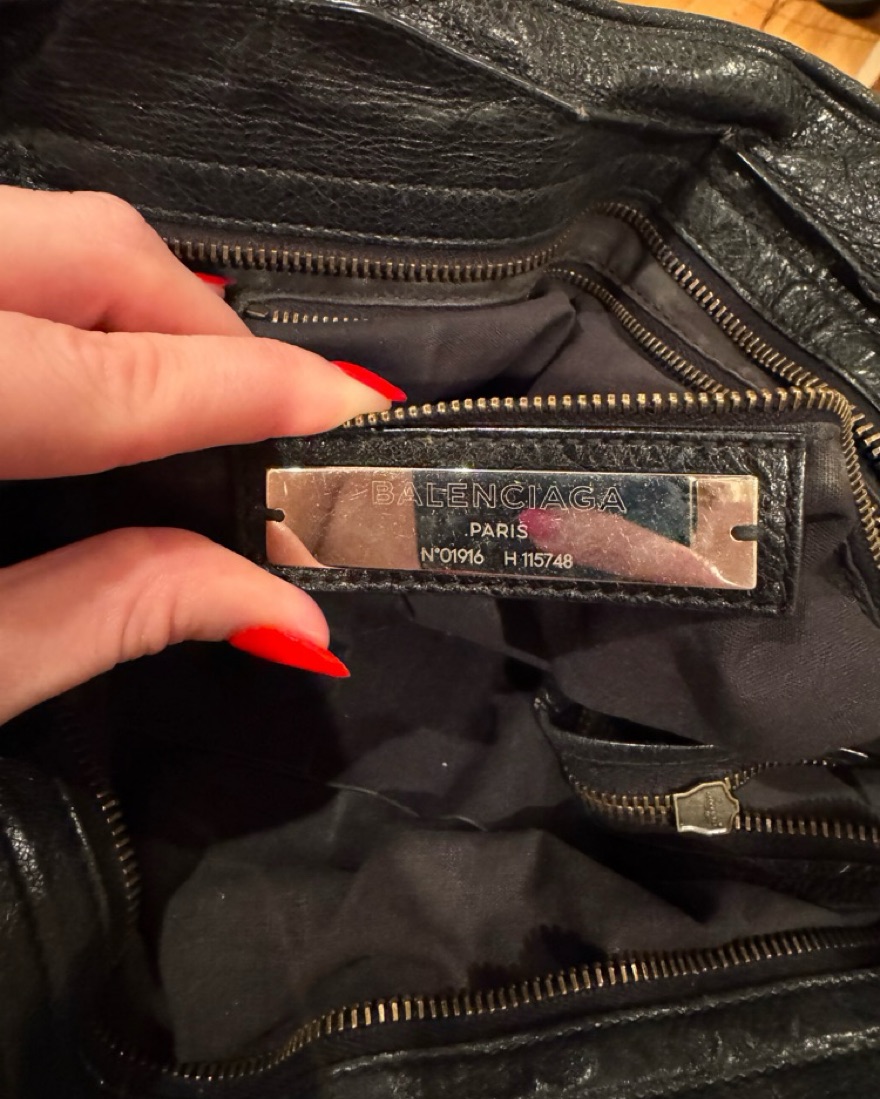 Balenciaga Black Leather Medium City Bag by Balenciaga - Pickle