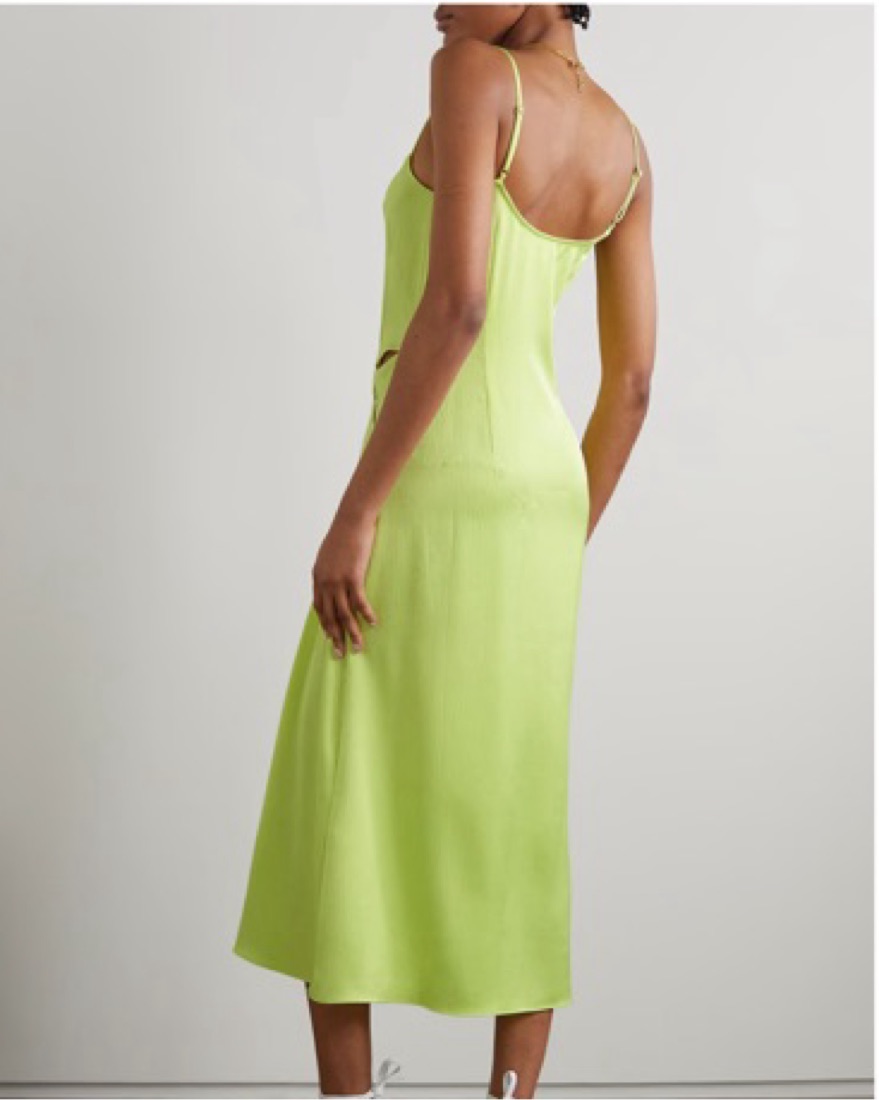 Cult Gaia Lime Green Flower Cut Out Midi by Cult Gaia - Pickle