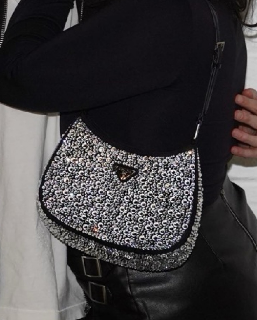 Prada Cleo Crystal Bag by Prada - Pickle