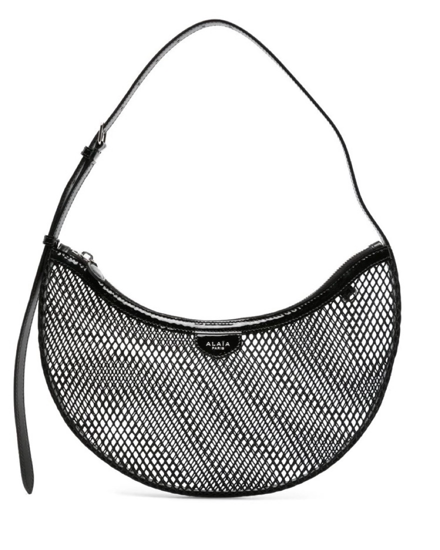 Alaia Demi-lune Mesh Bag by Alaia - Pickle