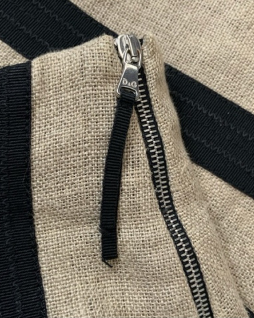 Dolce And Gabbana Linen Skater Skirt by Dolce + Gabbana - Pickle