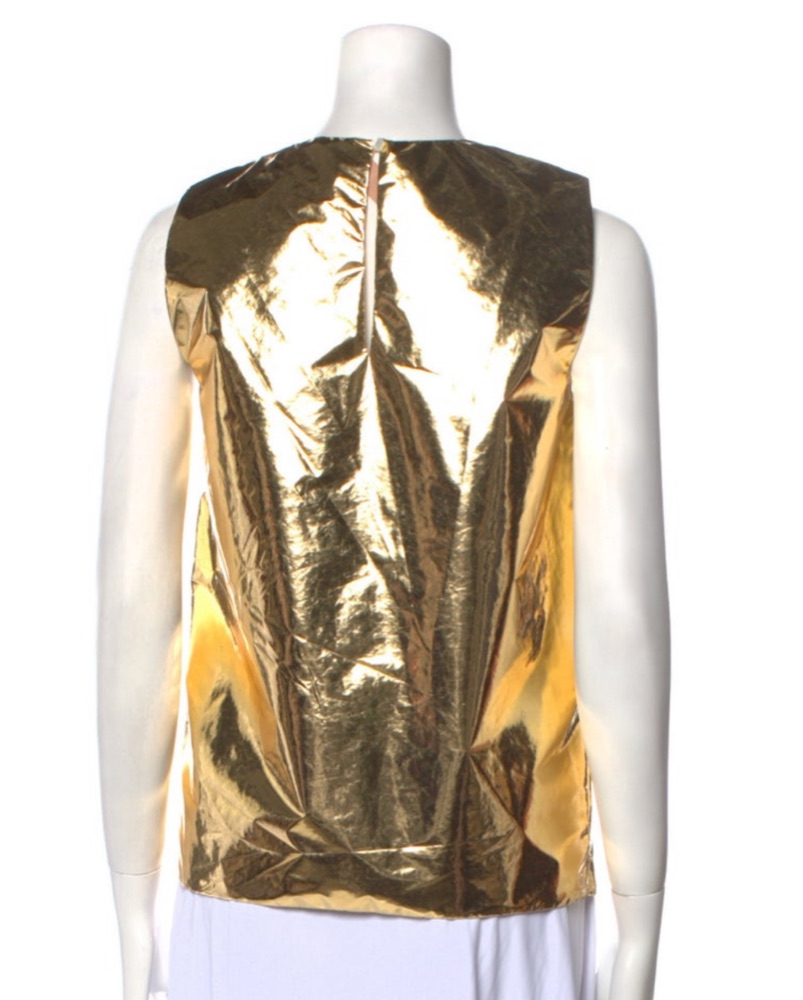 Metallic Gold Top by Vintage - No Brand - Pickle
