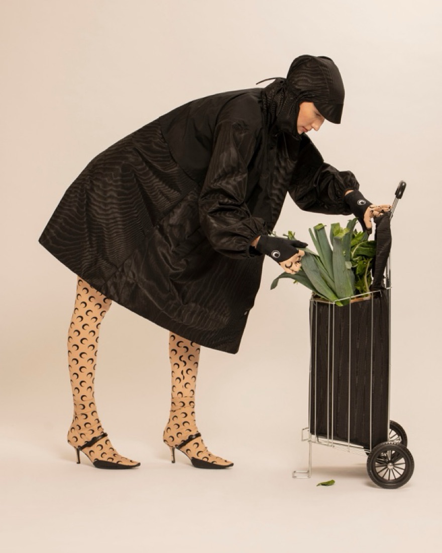 🌙 $1250 Marine Serre Logo Runway Boot by Marine Serre - Pickle