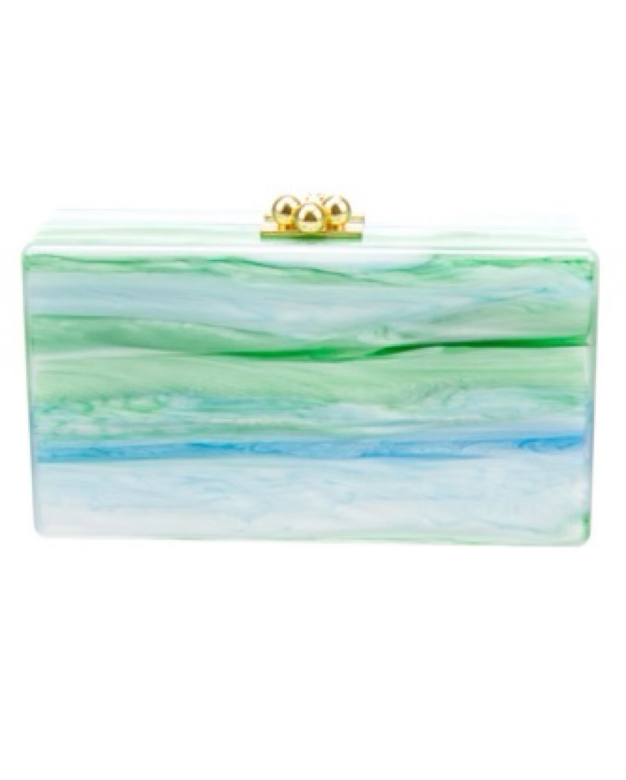 Edie Parker Acrylic Clutch by Edie Parker - Pickle