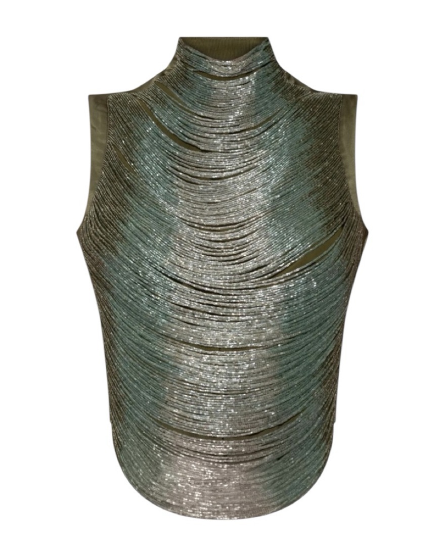 Cult Gaia Taraji Top In Cedar by Cult Gaia - Pickle