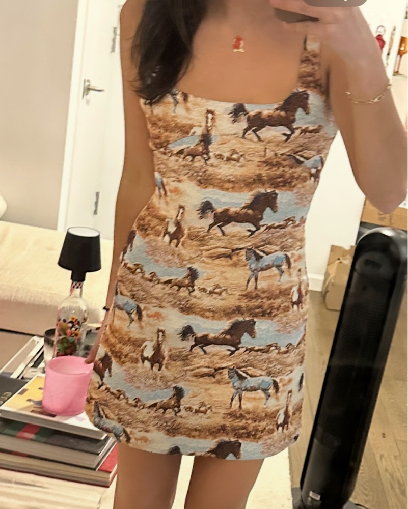 houseonthehill ワンピース dress horse Horse Dress by The Vintage Shop - Pickle