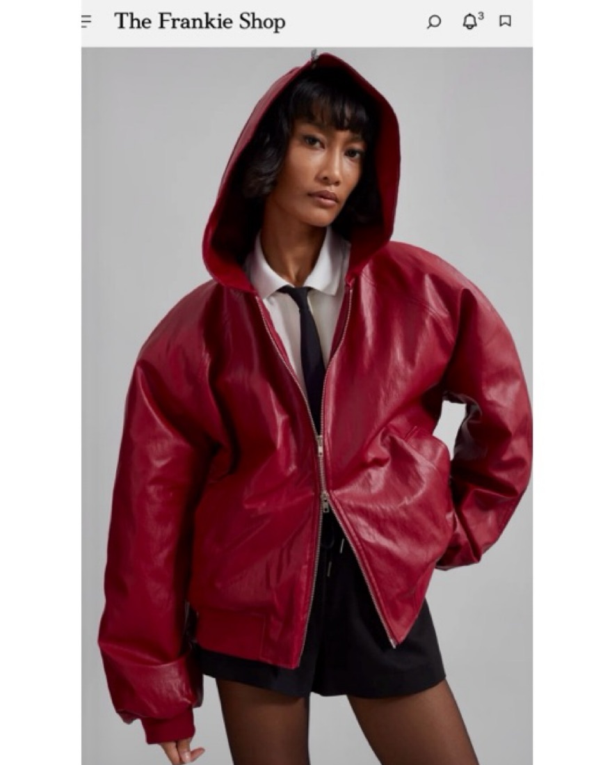 The Frankie Shop - Red Leather Jacket by The Frankie Shop - Pickle