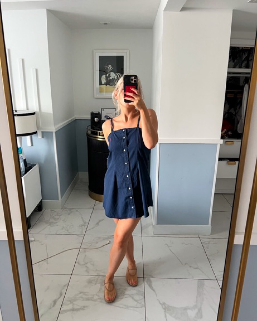 ハイアンドHIAND Ruffled-Hem Polo Dress ほしのあき ハイアンドHIAND Ruffled-Hem Polo Dress ほしのあき