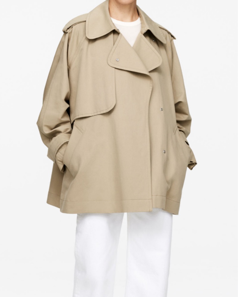ジャケット・アウター ebure Beige Short Trench Coat Alberta Short Trench - Beige – The Frankie Shop Europe