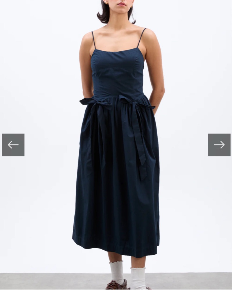 Damson Madder Navy Penelope Dress by Damson Madder - Pickle