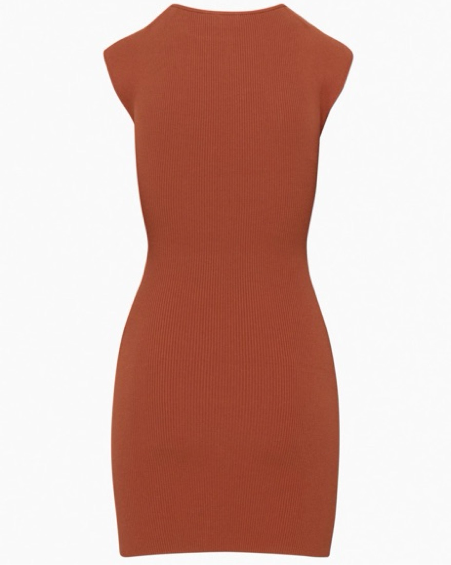 Aritzia Cut-Out Knit Mini Dress by Aritzia - Pickle