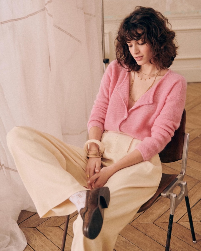 Sezanne Gaspard Cardigan Powder Pink by Sezanne - Pickle