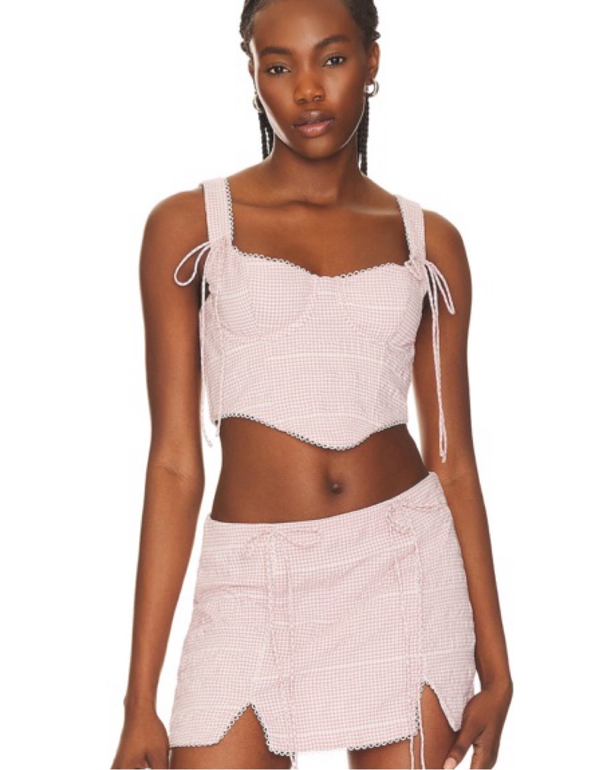 For Love & Lemons Bustier Set by For Love & Lemons - Pickle