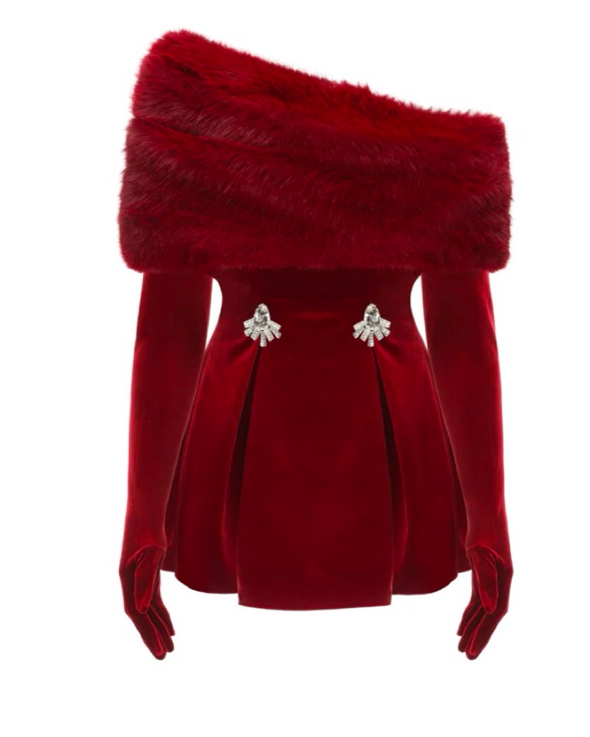 Nana Jacqueline Simone Velvet Dress by Nana Jacqueline - Pickle
