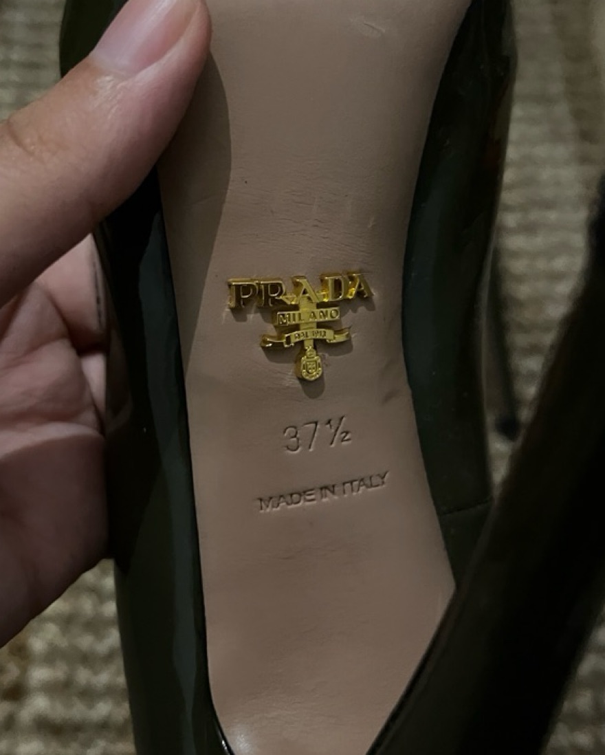 Prada Olive Green Pumps by Prada - Pickle