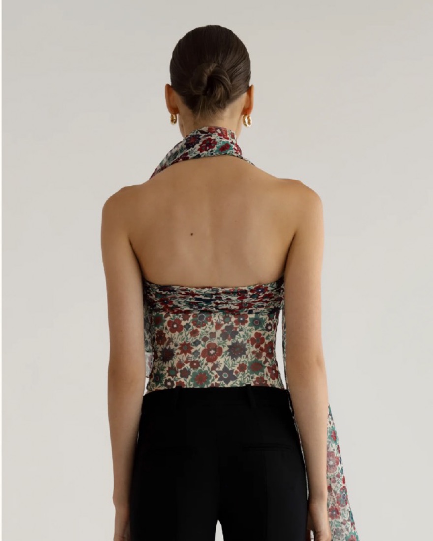 Orseund Iris Chiffon Bustier by Orseund Iris - Pickle