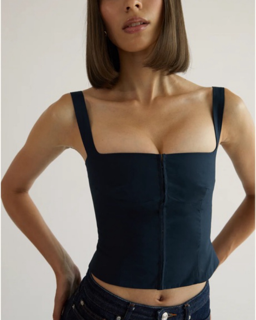 Orseund Iris Minimal Bustier Top by Orseund Iris - Pickle
