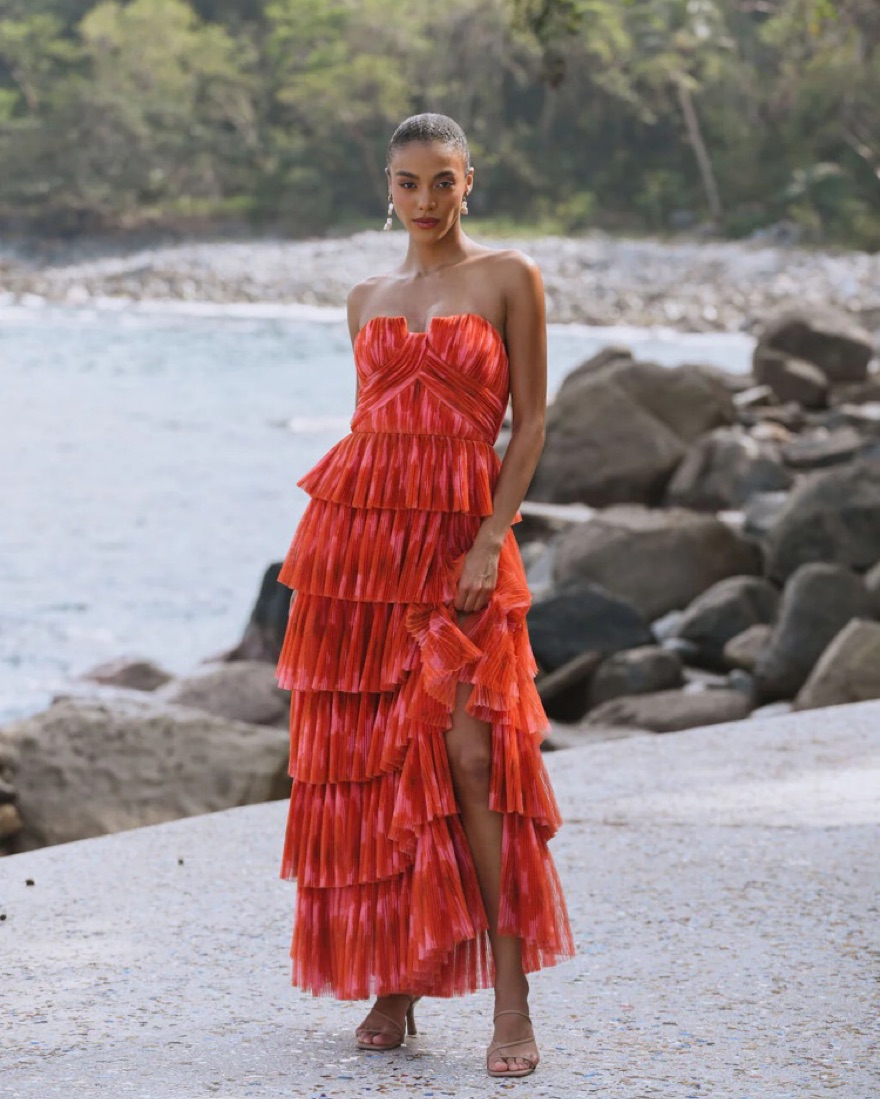 Hutch Ruffled Red Dress by Hutch Design - Pickle