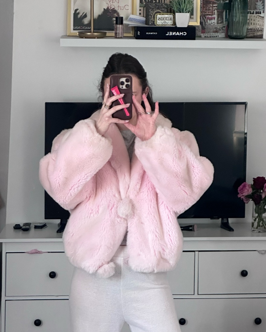 Light Pink Vintage Fur Coat by Vintage - Pickle